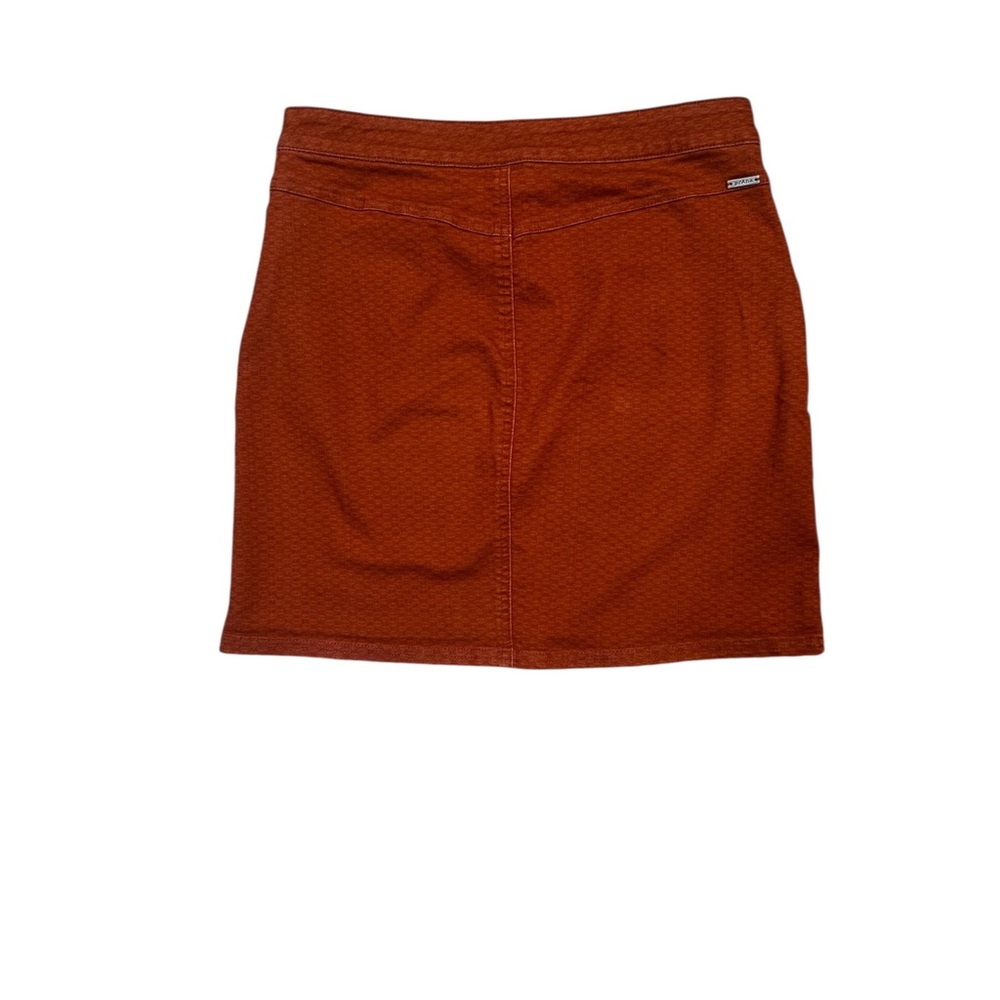 prAna Mini Skirt Size 4 Rust Orange Textured Stretch Casual - Picture 6 of 7